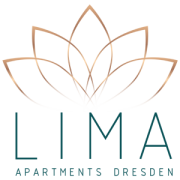 Lotus und Lima Apartments Schriftzug